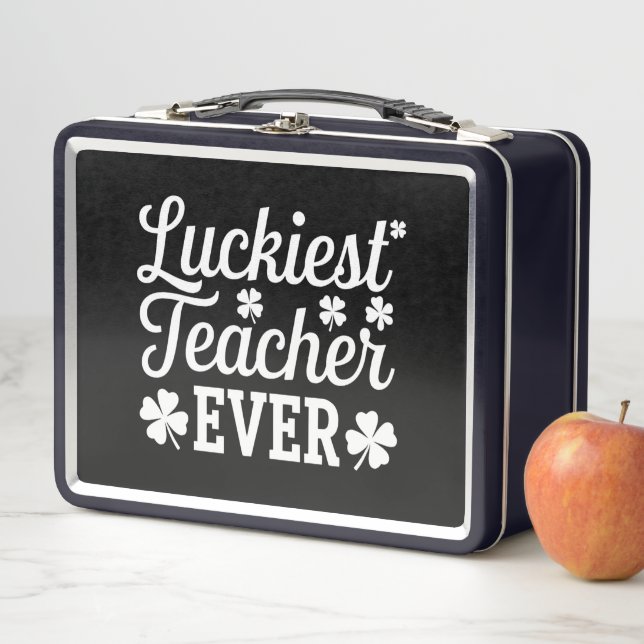 Lunch Box Prof le plus chanceux enseignant la Saint-Patrick (En situation)