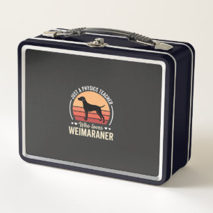 Lunch Box Professeur de physique amateur de chien Weimaraner