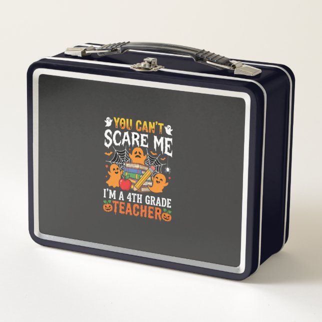 Lunch Box Professeur d'Halloween fantôme drôle de 4e année (Devant)