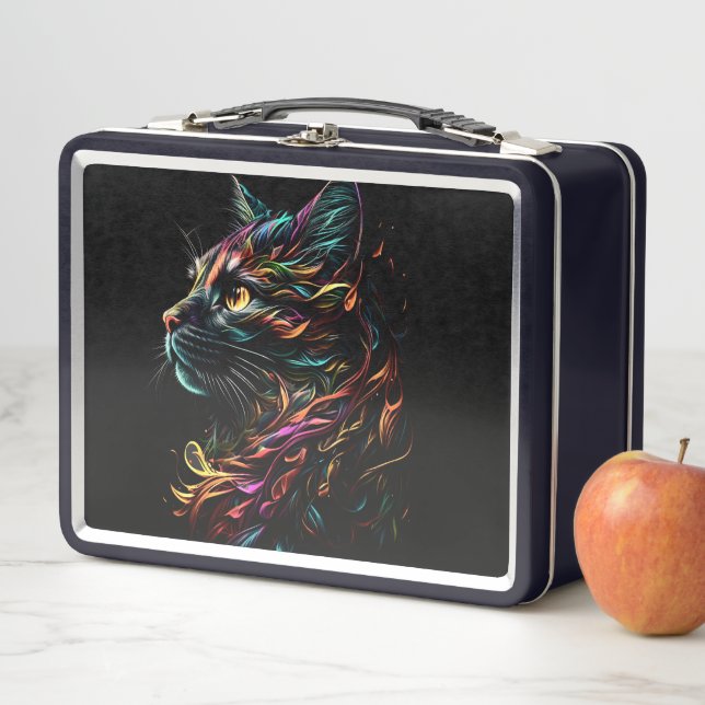 Lunch Box Profil de félin majestueux  (En situation)