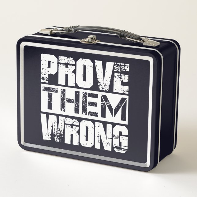 Lunch Box Prouvez-Les Mal - Citation De Motivation (Devant)