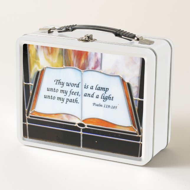 Lunch Box Psaume 119:105 Verset de la Bible (Devant)