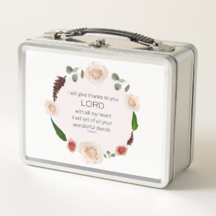 Lunch Box Psaume 9, Va dire à tous vos merveilleux actes Flo