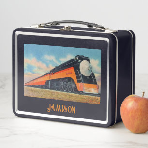 Lunch Box Publicité vintage des trains