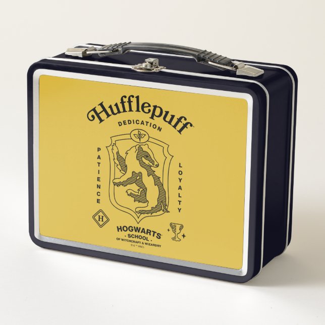 Lunch Box PUFFSÉ™ Dévouement Patience Loyauté Blason (Devant)