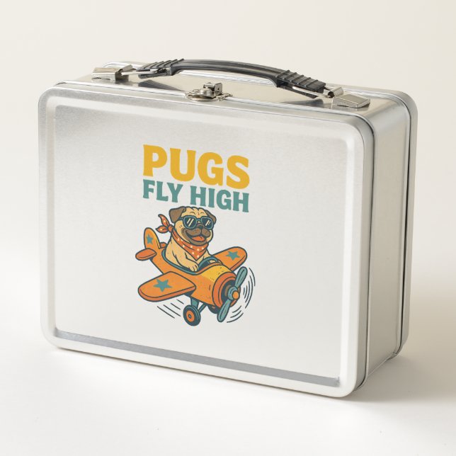 Lunch Box Pugs Fly High (Devant)