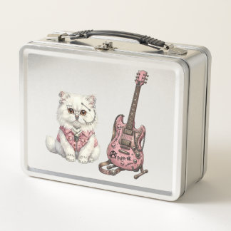 Lunch Box Punk Rock Pets:Rebel Cat & Biker Chihuahua
