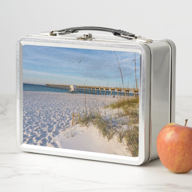 Lunch Box Quai des dunes de sable de Pensacola, boîte à lunc (En situation)