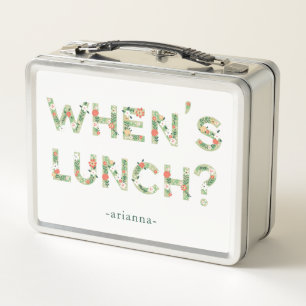 Lunch Box Quand a-t-il lieu le déjeuner ? citation à la mode