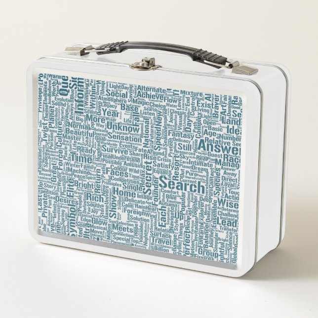 Lunch Box Question Apprendre Nuage MotssTexte Motif Message (Devant)
