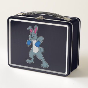 Lunch Box Rabbit en boîte avec gants de boxe