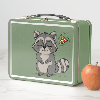 Lunch Box Raccoon Dream - Pizza !