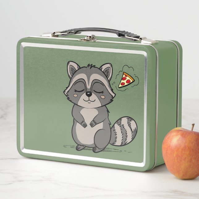 Lunch Box Raccoon Dream - Pizza ! (En situation)