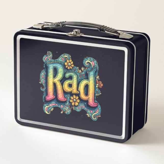 Lunch Box Rad les années 70 Super psychédélique esthétique (Devant)