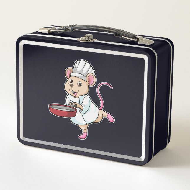 Lunch Box Rat comme Cuire avec Pan & Cuisine casquette (Devant)