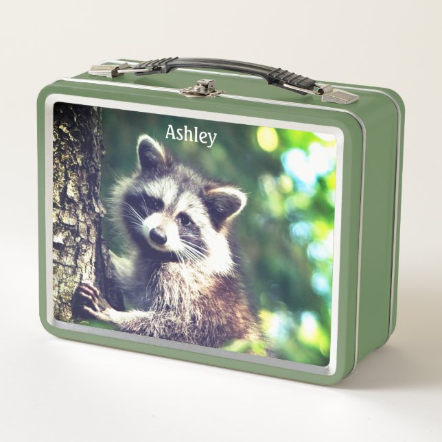 Lunch Box Raton laveur sauvage dans la jungle (Devant)