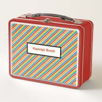 Lunch Box Rayures Tropicales Brillantes