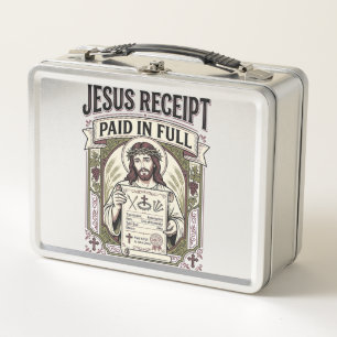 Lunch Box Reçu de Jésus payé en totalité Reçu de Jésus payé