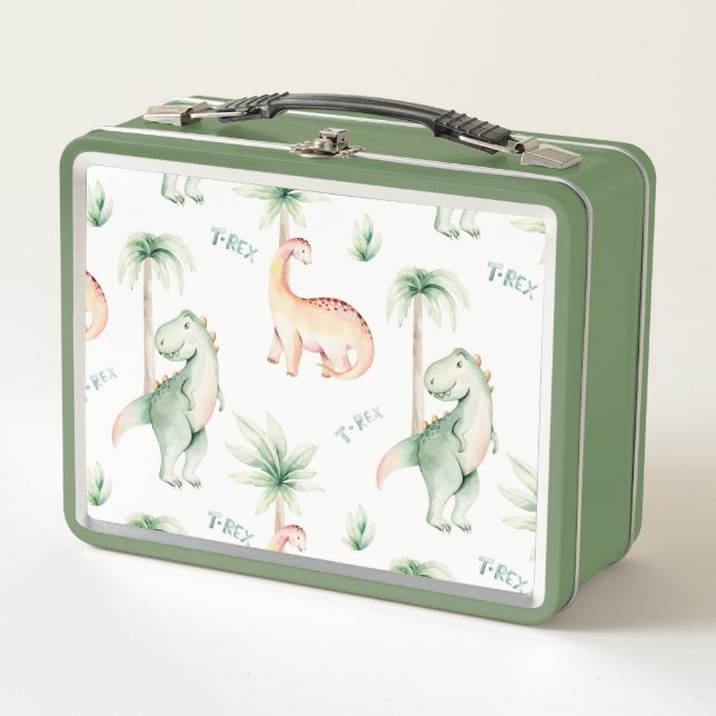 Lunch Box Refroidisseur Double Étage Dinosaures (Devant)