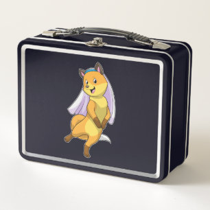 Lunch Box Renard comme mariée avec voile