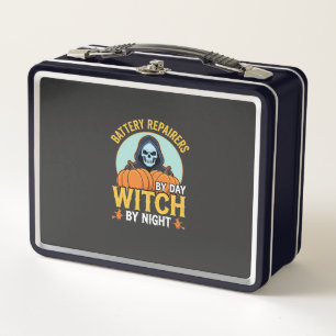 Lunch Box Réparateur de piles Halloween Sorcière de nuit Des