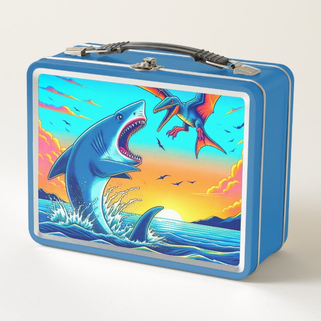 Lunch Box Requin et dinosaure (Devant)