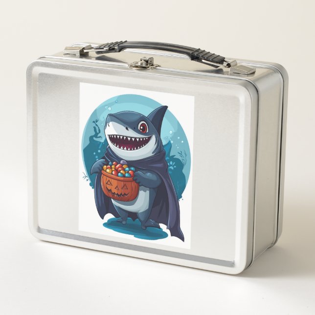Lunch Box Requin friandises ou farces (Devant)