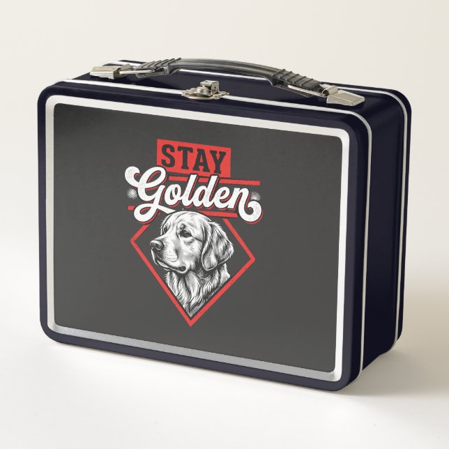 Lunch Box Restez Golden Retriever doré (Devant)