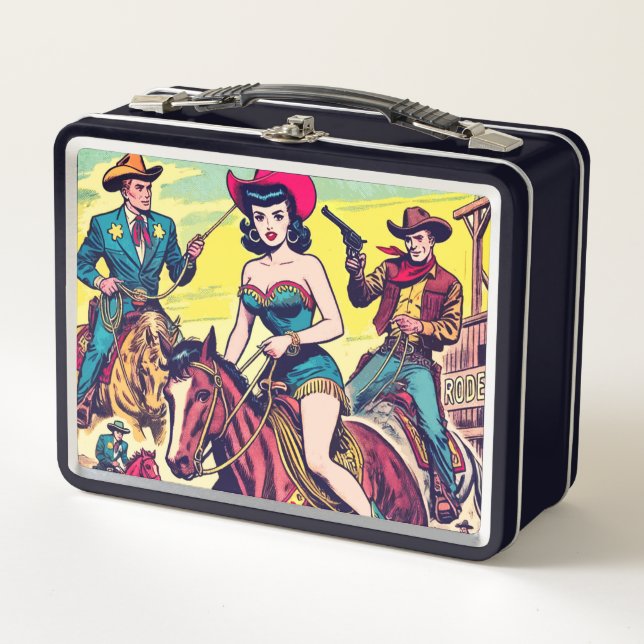 Lunch Box Retro Country Western Comics (Devant)