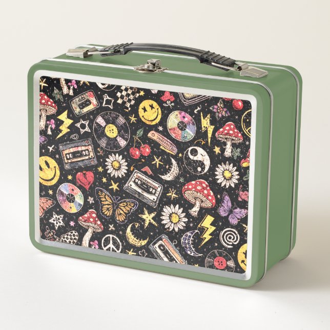 Lunch Box Retro Grunge Sunshine Bliss (Devant)