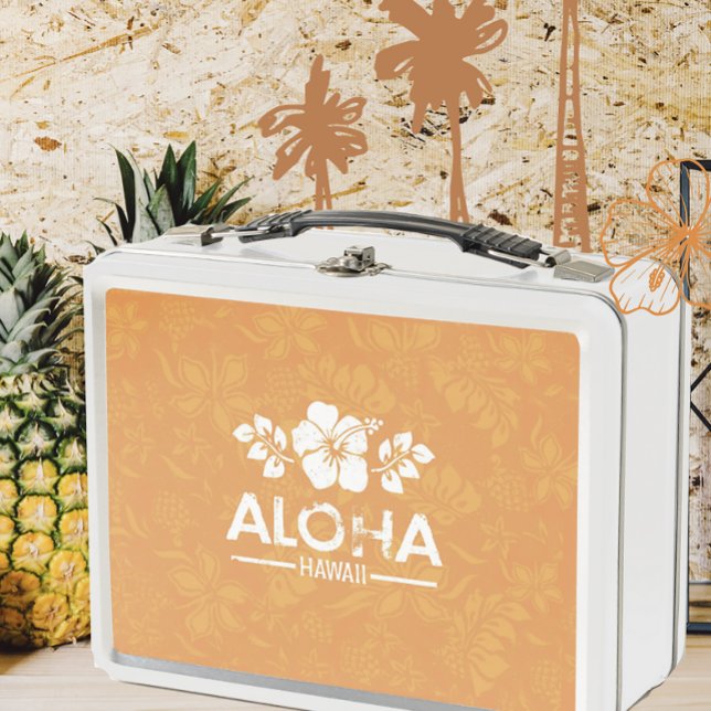 Lunch Box Retro Hawaiian Aloha Salutation Lunette (Créateur téléchargé)