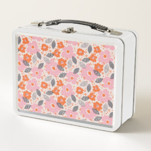 Lunch Box Rétro motif floral mignon