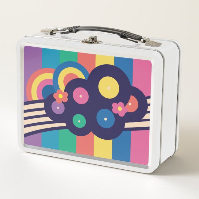 Lunch Box Retro Records Rainbow Lunbox (Devant)