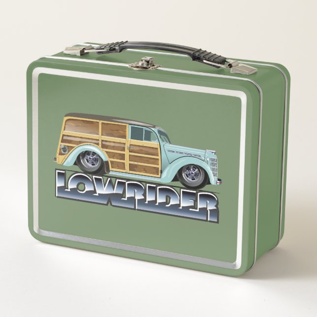 Lunch Box Retro Woody Lowrider (Devant)