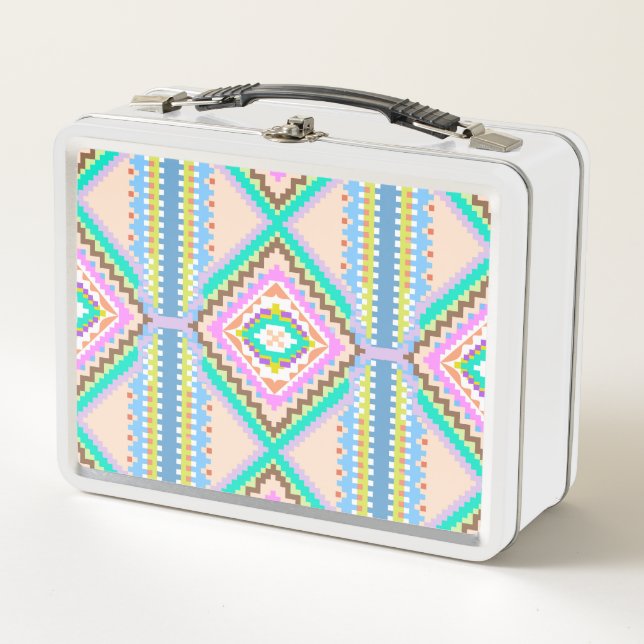 Lunch Box Rêve Pastel Électrique Kaléidoscope (Devant)