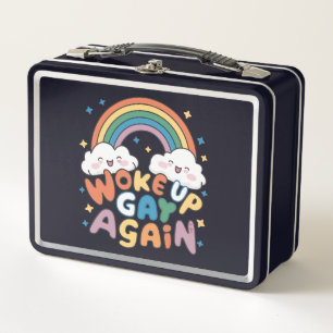 Lunch Box Réveillé Gay de nouveau LGBT Pride Mois Super