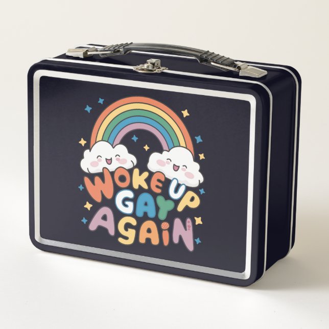 Lunch Box Réveillé Gay de nouveau LGBT Pride Mois Super (Devant)