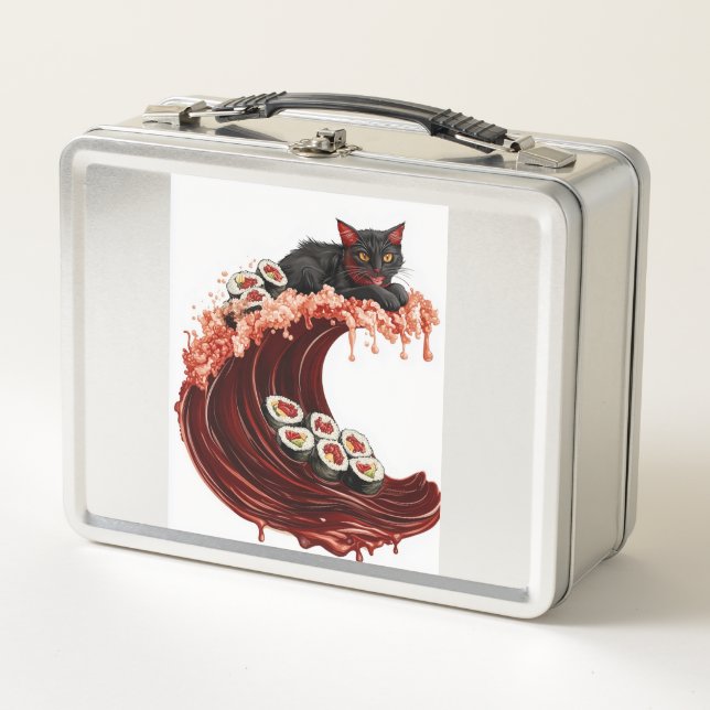 Lunch Box Rêves de chat Sushi  Chat de nourriture japonaise  (Devant)