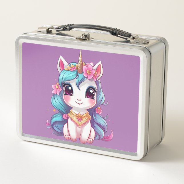 Lunch Box Rêves de Unicorn : Retour à l'école (Devant)
