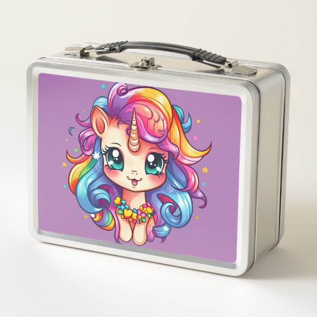 Lunch Box Rêves de Unicorn : Retour à l'école (Devant)