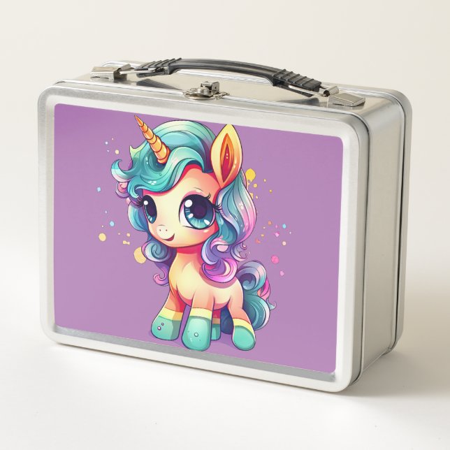 Lunch Box Rêves de Unicorn : Retour à l'école (Devant)