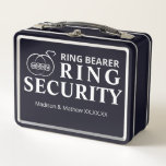 Lunch Box Ring Bearer Security Box<br><div class="desc">Wedding ring bearer security box you can fill will everything your ring bearer needs to feel like your special agent.</div>