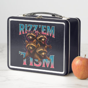 Lunch Box Rizz Em avec le Tism Meme Autisme Drôle Racoon