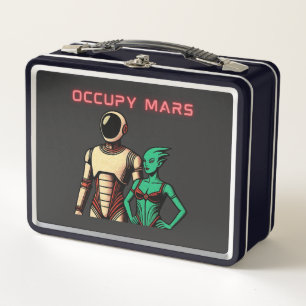 Lunch Box Robot Humanoïde Futuriste sur une Planète Extrater