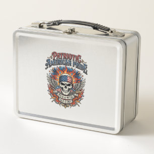 Lunch Box Rocker du bandana patriotique Gloire ancienne Méta