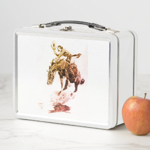 Lunch Box Rodeo Cowgirl (par C.M. Russell)