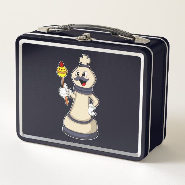 Lunch Box Roi pièce d'échecs aux Échecs.PNG (Devant)