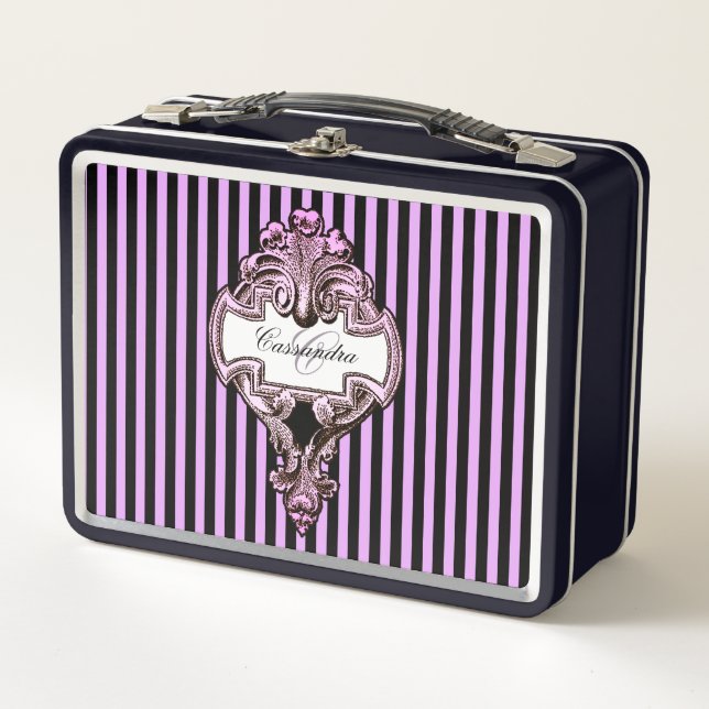 Lunch Box Romantique Steampunk Goth Personnalisé (Devant)