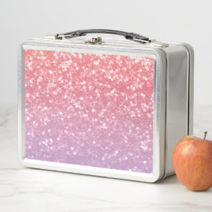Lunch Box Rose rose violet lavande faux pétille parties scin
