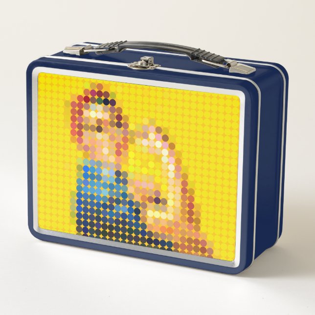 Lunch Box Rosie le Riveter "Nous pouvons le faire" pixeldot (Devant)